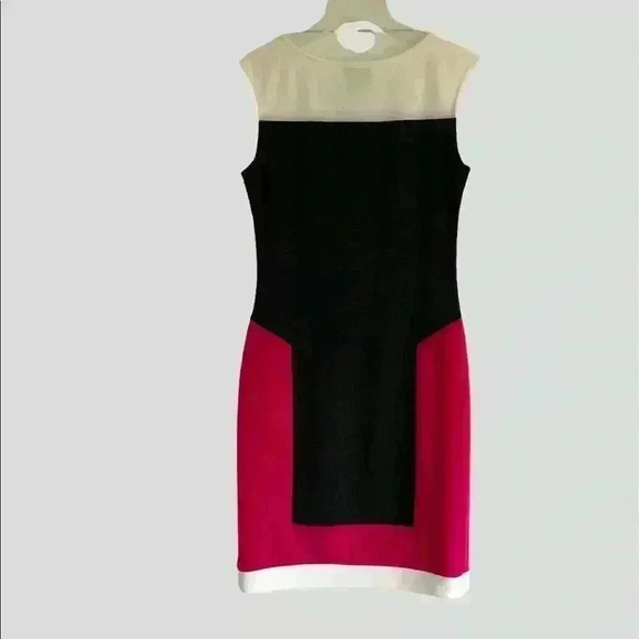 Joseph Ribkoff Color Blocked Sleeveless Dress Size 4 - Picture 2 of 5